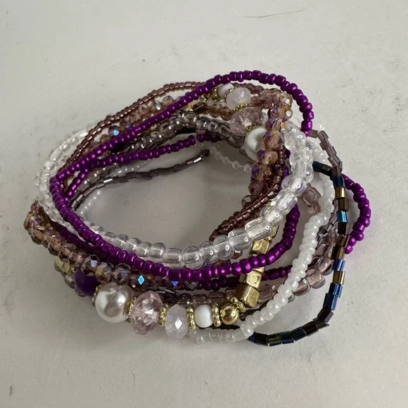 Multi-Color Beaded Bracelet Set - Picture 7 of 7
